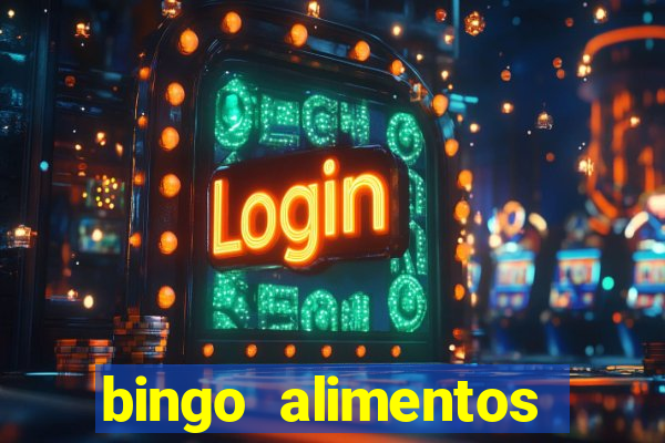 bingo alimentos para imprimir